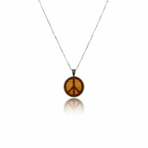 Halskette Peace - Wurmis-Holzdeko