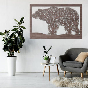 Wandbild Bear - Wurmis-Holzdeko