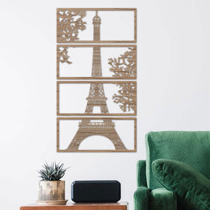 Wandbild Eiffelturm - Wurmis-Holzdeko