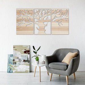 Wandbild Einsamer Baum - Wurmis-Holzdeko